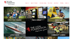 Desktop Screenshot of lionfoundation.org.nz